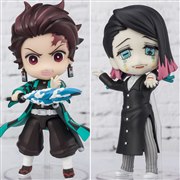 バンダイ、「鬼滅の刃」水の呼吸を操る炭治郎&魘夢の手のひらフィギュア発売
