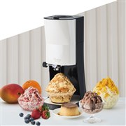 ドウシシャ - ドウシシャ Qtona DTY-19CZ 電動ふわふわ とろ雪かき氷器 ドウシシャ、ハンディでも使える2Wayかき氷器「とろ雪W ふわふわ