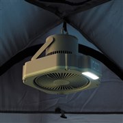 LEDライト付きでランタンのように使える、充電式アウトドアファン「Wind GEAR」発売
