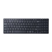 サンワ、英語配列タイプのワイヤレスキーボード「SKB-WLE2UBK」