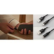 エレコム、触れると光るタッチLEDライト付きケーブル2種類