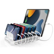 ラトック、スマホやタブレットを最大10台同時充電できるUSB充電器