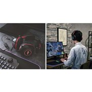 エレコム、虹色に光る有線ゲーミングヘッドセット「HS-G52PBK」