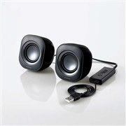 エレコム、USBケーブル1本で接続できるPCスピーカー