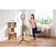 エレコム、直径30cmでワイドサイズのリングライト2機種