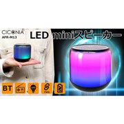 CICONIA、手のひらサイズでFMラジオを搭載した「LED miniスピーカー」