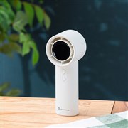 100段階で風量調節ができる、ターボ型送風口付きハンディファン「LCAF006」