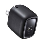 サンワ、USB PD 30W出力に対応した小型・軽量の充電器「ACA-PD99BK」