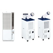 �n�C�A�[���A�H���s�v�Őݒu�ł��鑋�p�G�A�R���Ə��u���^�X�|�b�g�G�A�R���v4�@��