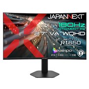 JAPANNEXT�A180Hz�쓮��27�^WQHD�p�ȃQ�[�~���O���j�^�[�uJN-27VC180Q-HSP�v