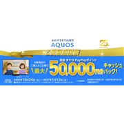 �V���[�v�A�ő�5���~�Ҍ��́u���������܂�25���N AQUOS�����ڊ��ӍՁv���J��