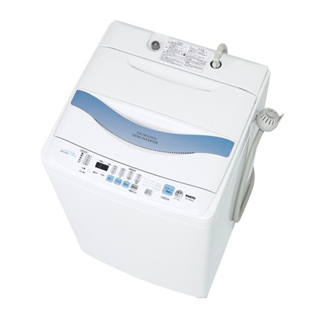 サンヨー 7.0kg 全自動洗濯機SANYO ASW-70D-W - 生活家電