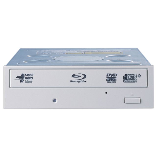 [BR-H816FBS-WH]  8倍速BD-Rや2倍速BD-RE記録が可能なSATA内蔵型BDドライブ（ホワイト）。本体価格は39,100円