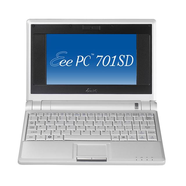 [Eee PC 701SD-X] Celeron M 353/8GB SSD/512MBメモリーを備えた7型ワイド液晶搭載ウルトラモバイルノートPC
