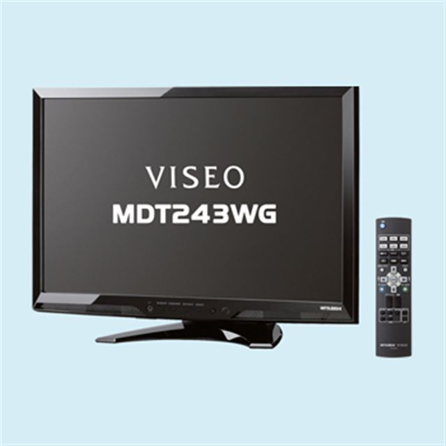 MITSUBISHI VISEO MDT243WGII FHD HDMI入力 - ディスプレイ・モニター本体