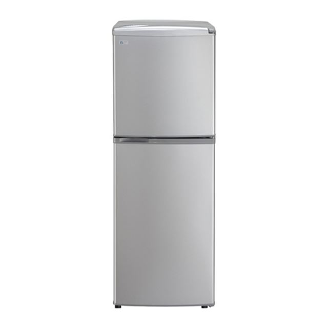 [SR-141R] 耐熱100度トップテーブルやたっぷり収納ドアラックを備えた2ドアファン式冷凍冷蔵庫。（137L）。価格はオープン