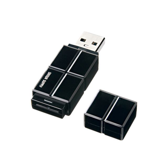 [UFD-MCU1GBK] 1GB̓[𓋍ڂmicroSD/SDHCJ[hpUSBJ[h[_[iubNjBi1,974~iōj