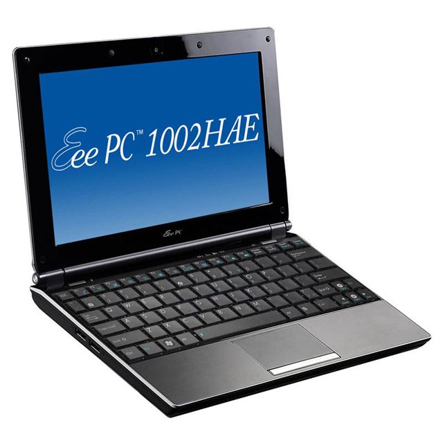 [Eee PC 1002HAE] Atom N280/1GBメモリー/160GB HDD/Draft2.0 IEEE802.11n対応無線LANを備えた薄型アルミボディの10型ワイド液晶搭載Netbook。価格は49,800円