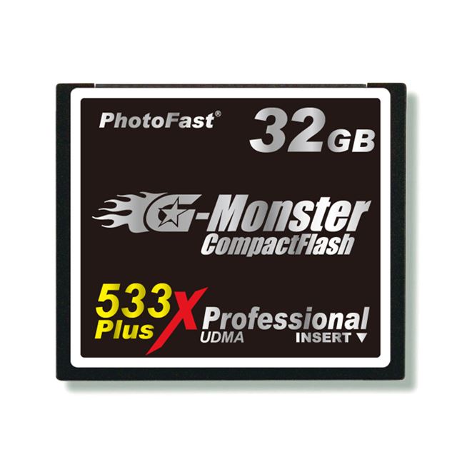 [GM-533CF32SL] リ−ド最大毎秒80MB/ライト最大毎秒80MBのデータ転送速度を実現したコンパクトフラッシュ（32GB）。価格はオープン