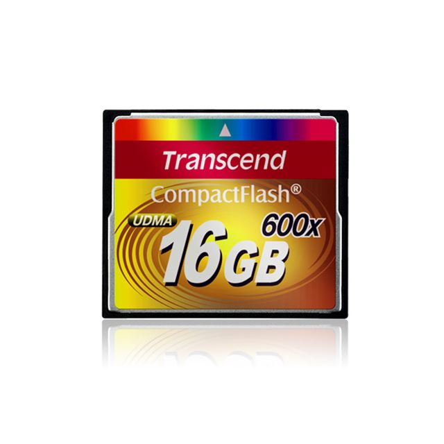 [TS16GCF600] リード毎秒最大92MB/ライト毎秒最大87MBの高速転送を実現したコンパクトフラッシュカード（16GB）