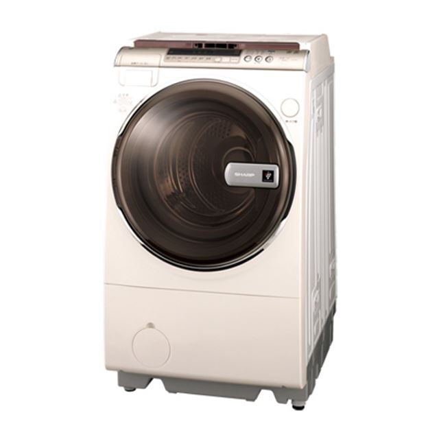 SHARP 洗濯機 乾燥機能付き 10kg プラズマクラスター - 家具