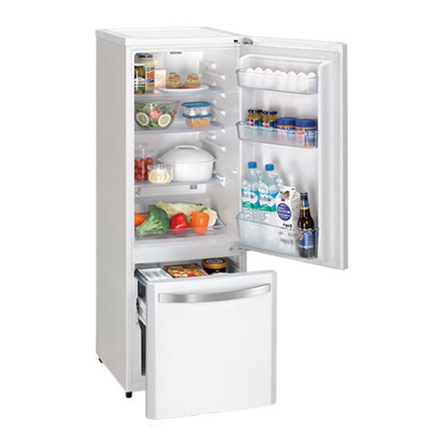 2018年製ハイアール２ドア冷凍冷蔵庫148L（冷凍室扉部分パッキン破れ 