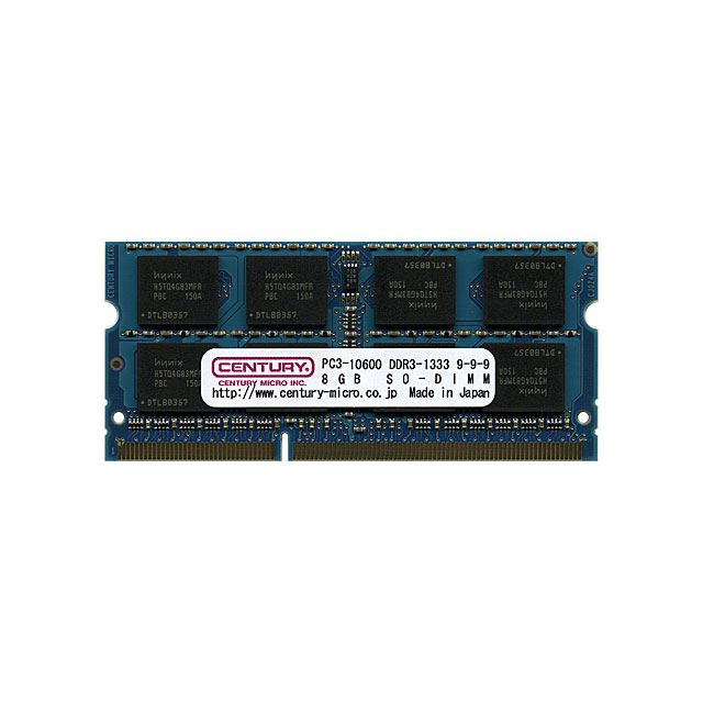 センチュリーマイクロ 1枚あたり8gbのddr3メモリー 価格 Com