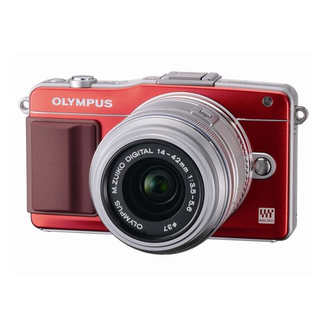 Olympus PEN Mini E-PM2 レンズ二つ、SDカード、フラッシュ - デジタル ...