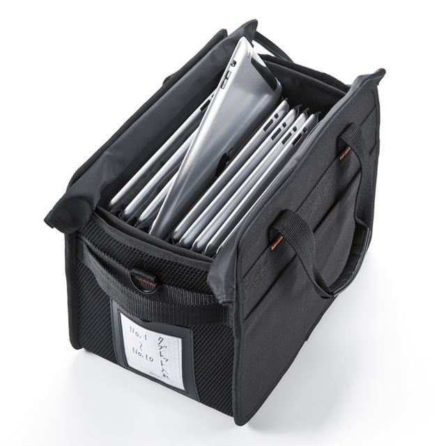 サンワ 10型タブレットを10台収納できるbox型バッグ 価格 Com