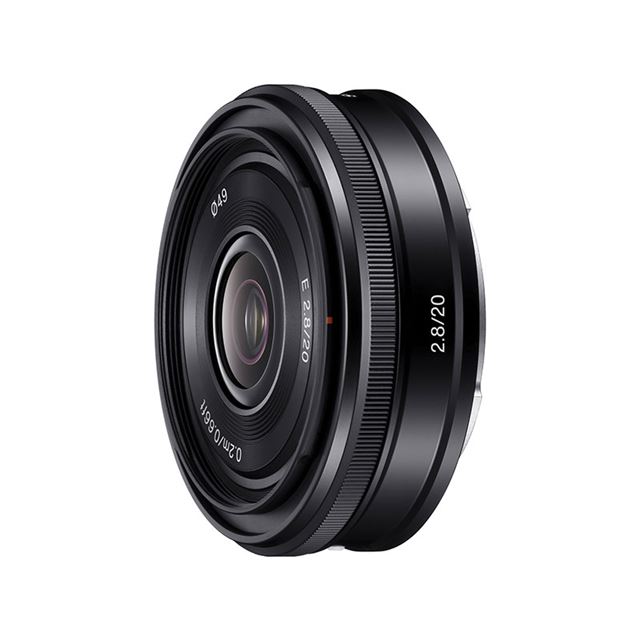 レンズ(単焦点)SONY E 20mm F2.8 SEL20F28 パンケーキレンズ - レンズ 