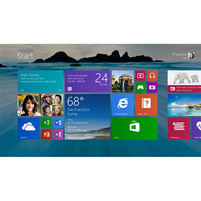 「Windows 8.1」（スタート画面、壁紙が変更可能に）