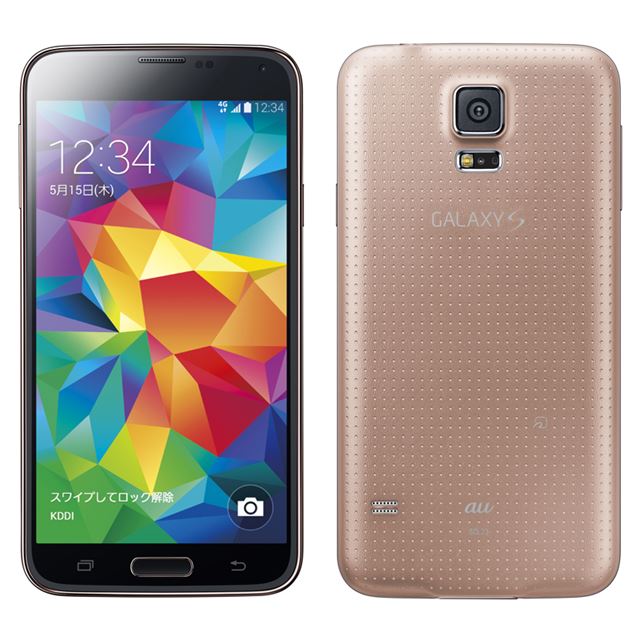 サムスン、指紋認証に対応した5.1型有機ELスマホ「GALAXY S5 SCL23