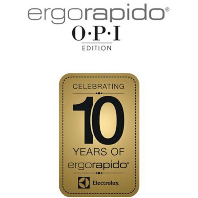 エレクトロラックス、「ergorapido」の10周年記念「O・P・I」限定