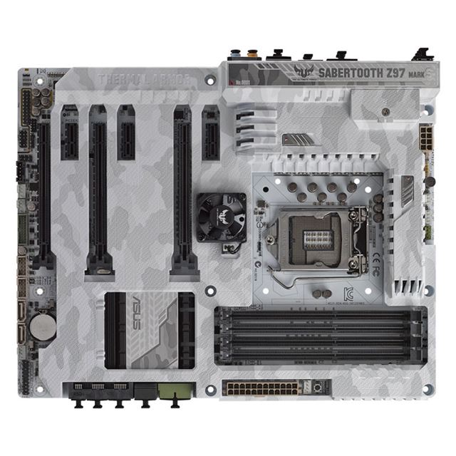 Asus 白迷彩柄を採用したz97搭載マザー Sabertooth Z97 Mark S 価格 Com