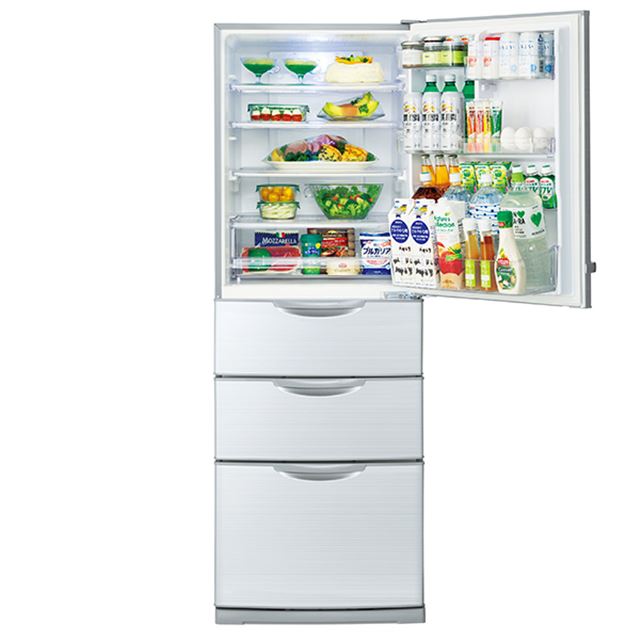 AQUA、まん中2段フリーザー搭載で容量355Lの冷蔵庫 - 価格.com