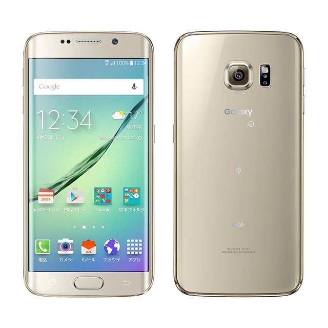 au、デュアルエッジスクリーンを採用した「Galaxy S6 edge SCV31」 - 価格.com