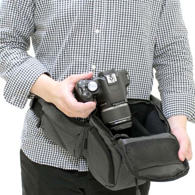 上海問屋、一眼レフやレンズが入るカメラ用ウエストバッグ - 価格.com
