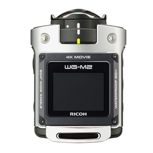リコー、超広角204度で4K動画対応のアクションカメラ「RICOH WG-M2 