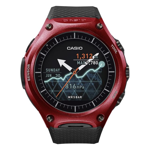 カシオ、Android Wear搭載「Smart Outdoor Watch WSD-F10」を3/25発売 