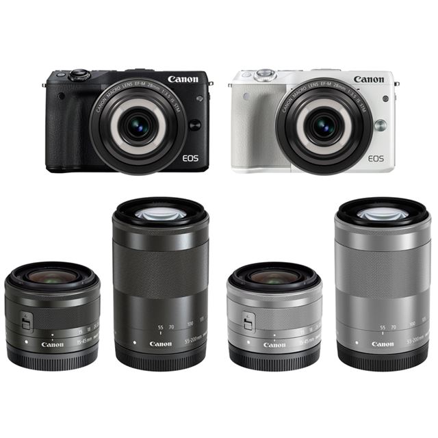 特選品 Canon ミラーレス一眼カメラ EOS M3(ホワイト)・クリエイティブマクロ レンズキット EOSM3WH-CMLK