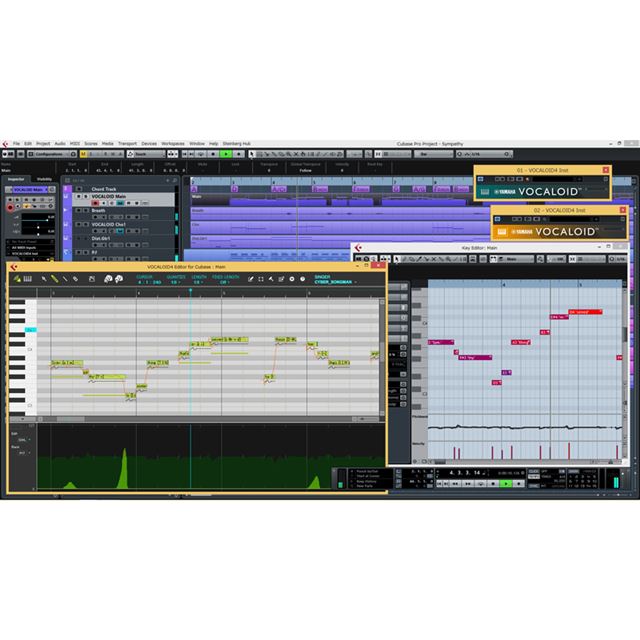 「VOCALOID4 Editor for Cubase」に対応。WindowsでもMacでも歌声制作が楽しめる