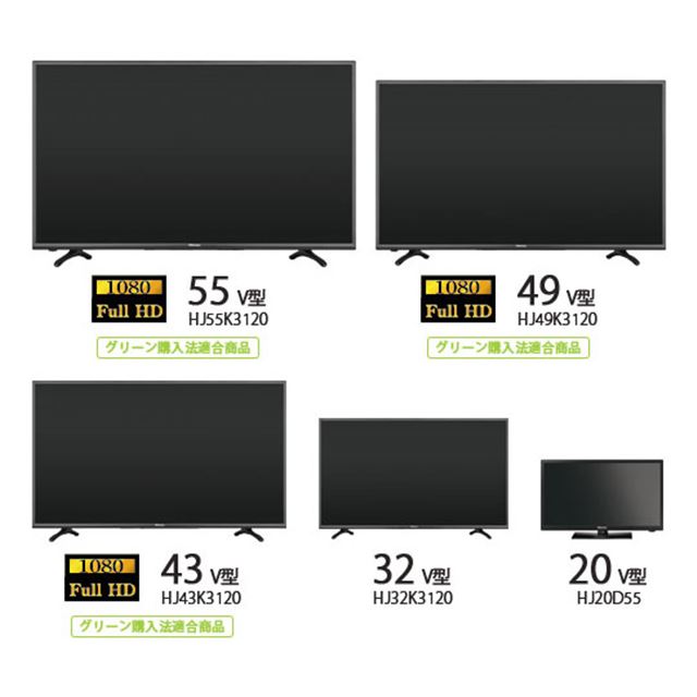 ハイセンス、直下型LEDバックライト搭載の液晶テレビ5機種 - 価格.com