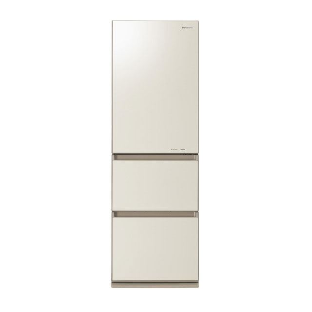 パナソニック 冷蔵庫 NR-E430GV-N ガラスドア 大容量 k0114 - 生活家電