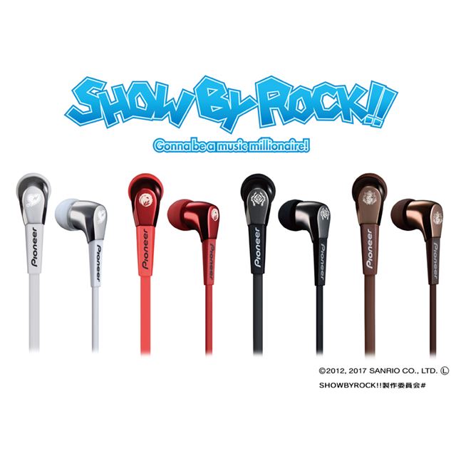 サンリオ「SHOW BY ROCK!!」コラボのパイオニアイヤホンが限定発売