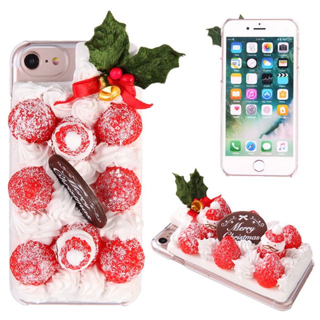 クリスマスケーキ」を食品サンプルでリアルに再現したiPhone 7用ケース