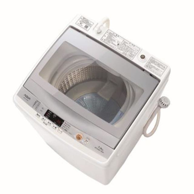 AQUA、風呂水ポンプ付きガラストップ採用の容量7kg全自動洗濯機 - 価格.com