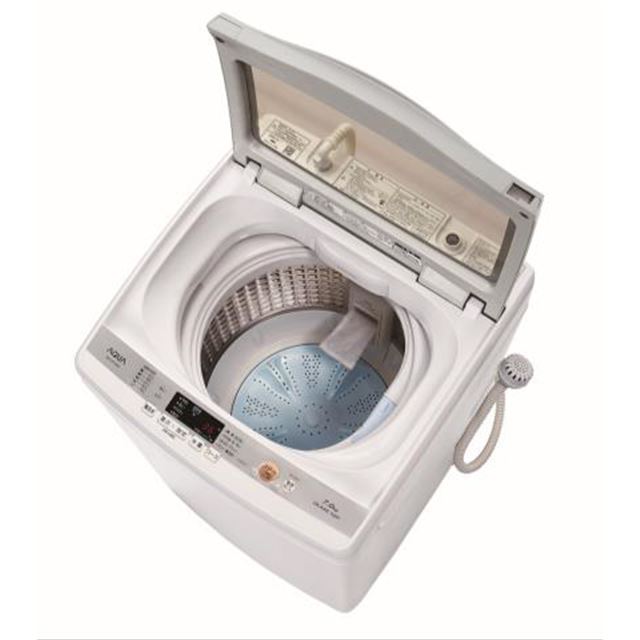 Aqua 風呂水ポンプ付きガラストップ採用の容量7kg全自動洗濯機 価格 Com