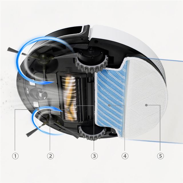 エコバックス、掃きと水拭きが同時にできるロボット掃除機DEEBOT M88