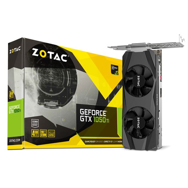 ZOTAC グラフィックカード GeForce GTX 1050Tiロープロ4G