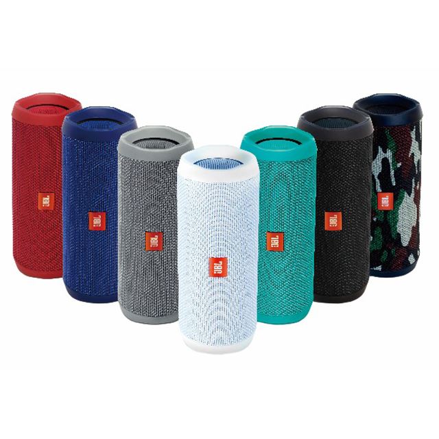 JBL、1000台同時接続も可能なIPX7防水Bluetoothスピーカー「JBL FLIP4 